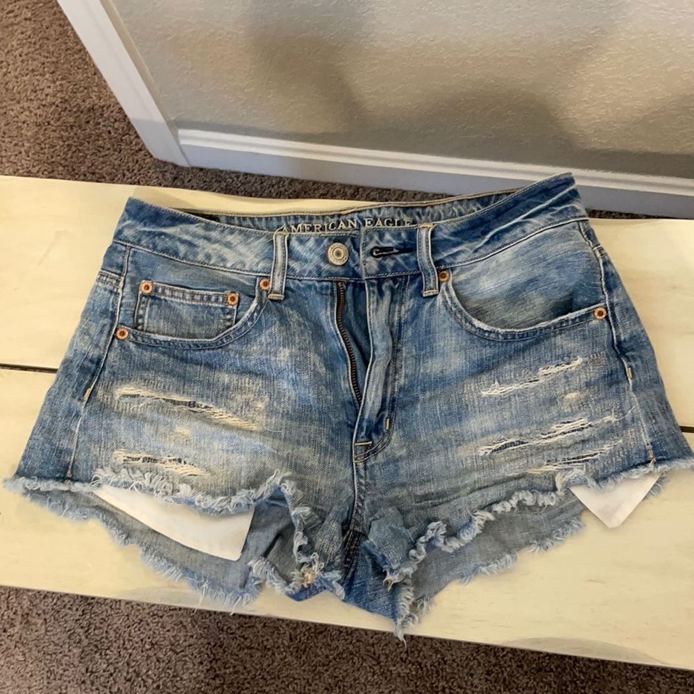 American Eagle High rise festival shorts
